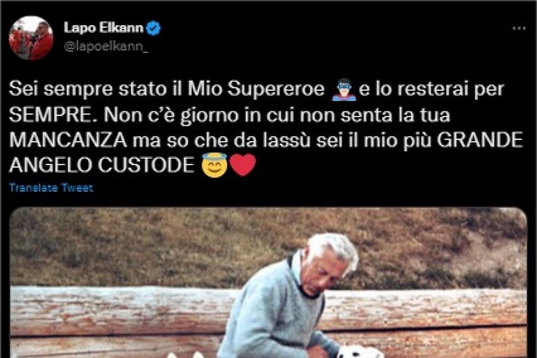 Lapo Elkann ricorda Gianni Agnelli:  'Sei sempre stato il mio supereroe ' - RIPRODUZIONE RISERVATA