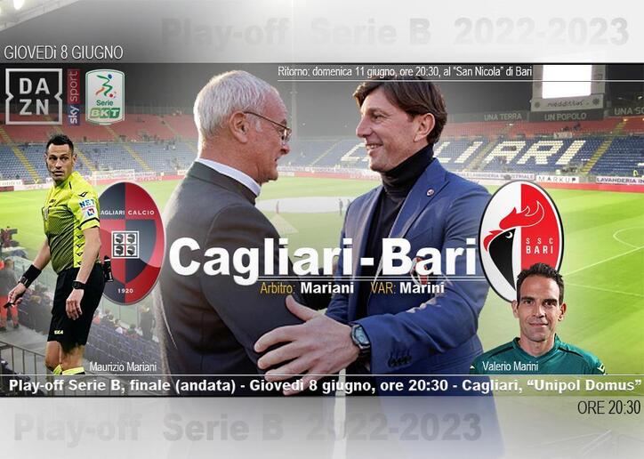 Serie B, finale playoff (andata): Cagliari-Bari - RIPRODUZIONE RISERVATA